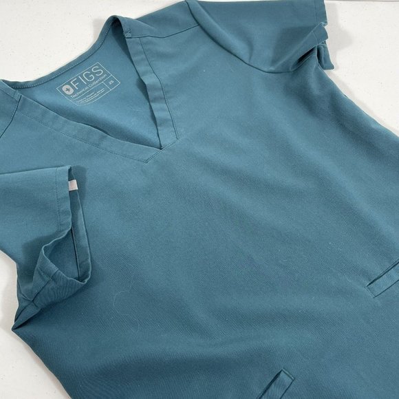 Figs Tops - FIGS Scrub Top Womens Size XS Green Technical Collection